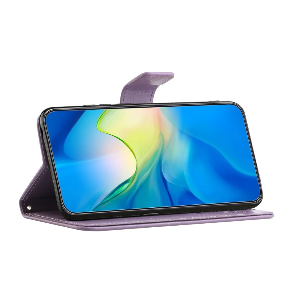 Samsung Galaxy A04 Mobilfodral med fjärilar, Lila