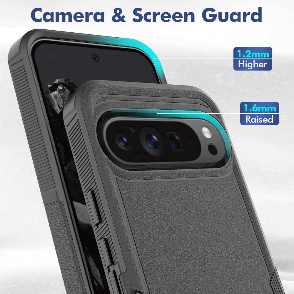 Google Pixel 9 Pro XL Hybrid-skal Off-road, Svart