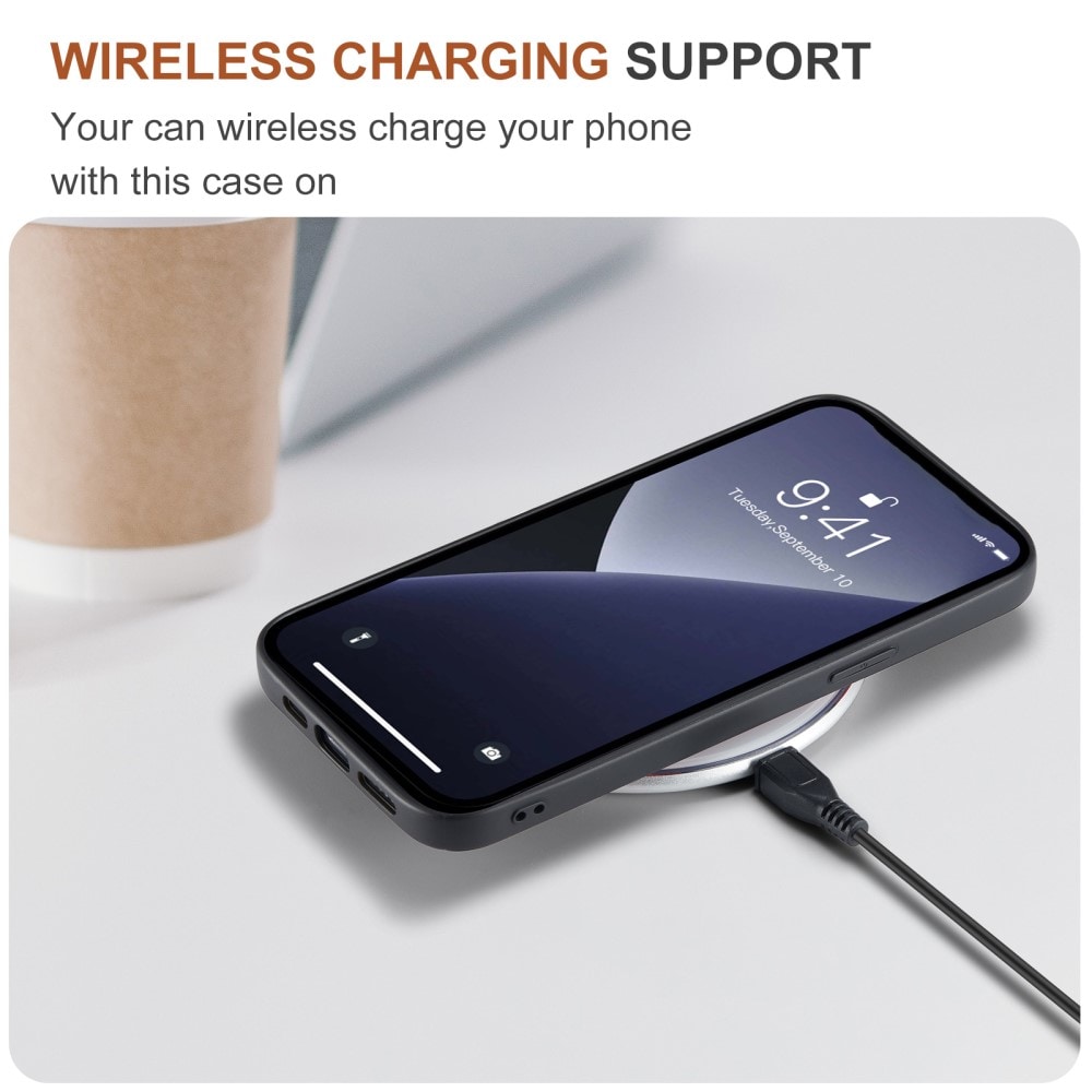 iPhone 16 Pro Max Skal med avtagbar plånbok, Svart