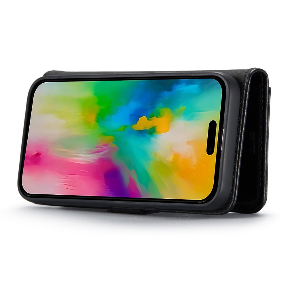 iPhone 16 Pro Plånboksfodral med avtagbart skal, Black