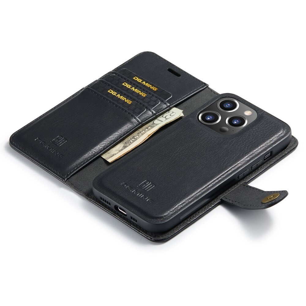 iPhone 16 Pro Plånboksfodral med avtagbart skal, Black