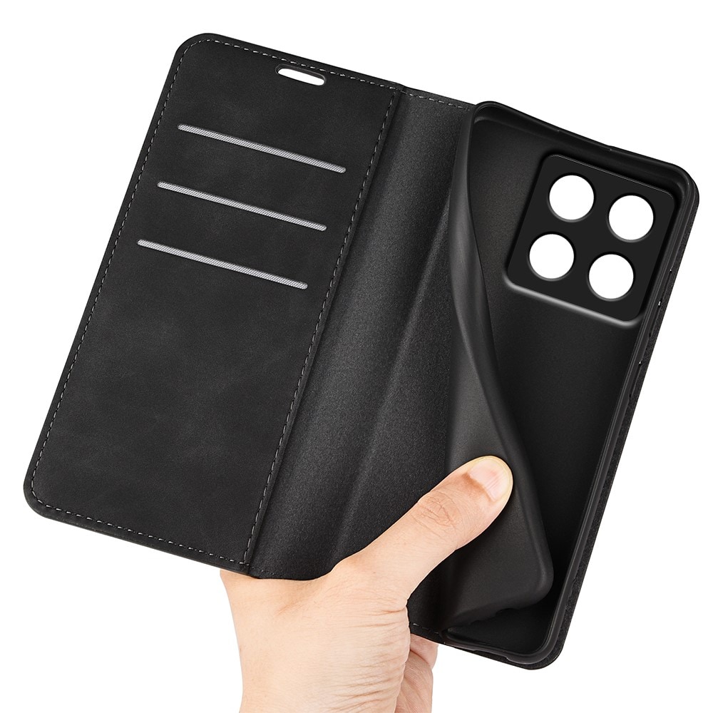 Xiaomi 14T Slimmat fodral med kortfack, Svart