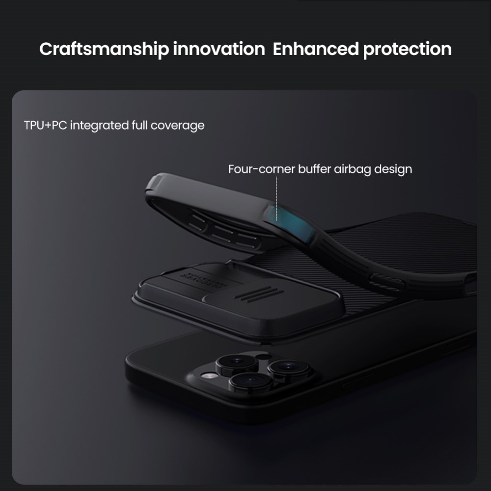 iPhone 16 Pro Skal med kameraskydd - CamShield, Grå