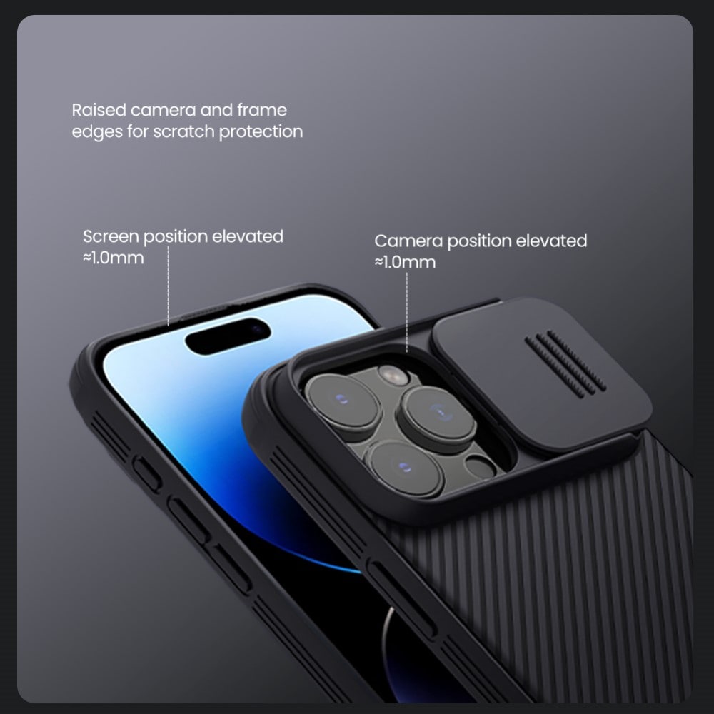 iPhone 16 Pro Skal med kameraskydd - CamShield, Grå