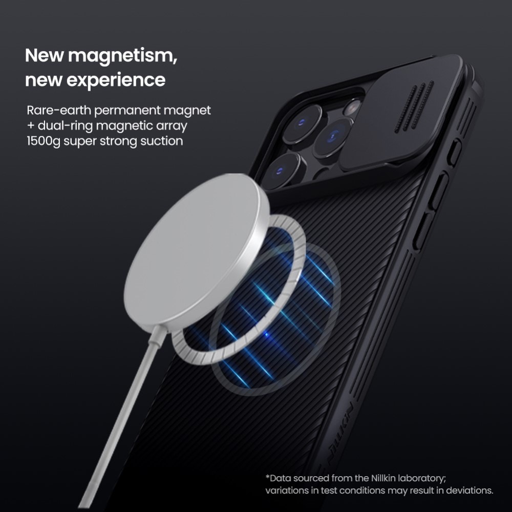 iPhone 16 Pro Max MagSafe-skal med kameraskydd - CamShield, Svart