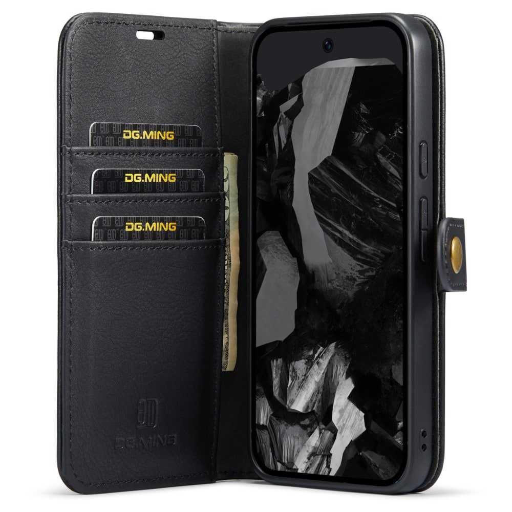 Google Pixel 9 Pro XL Plånboksfodral med avtagbart skal, Black