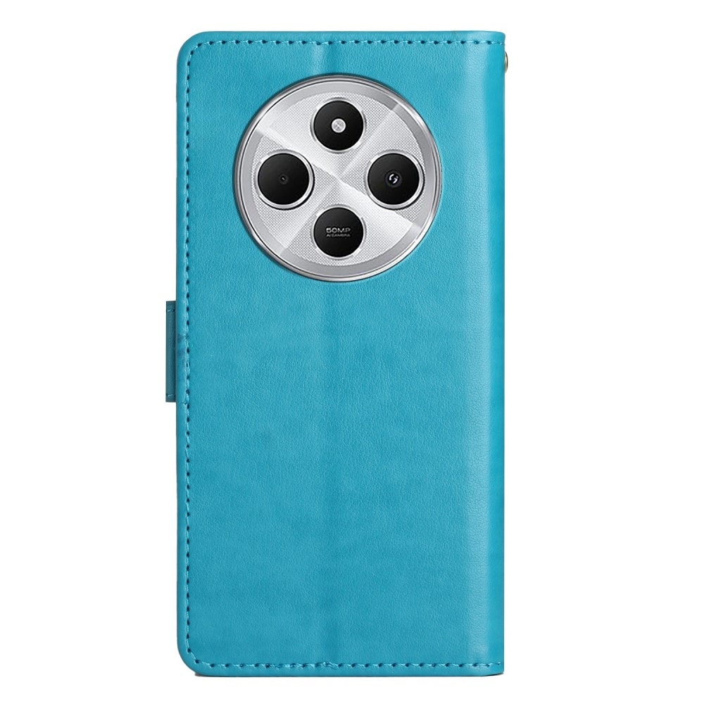 Xiaomi Redmi 14C Mobilfodral med fjärilar, Blå