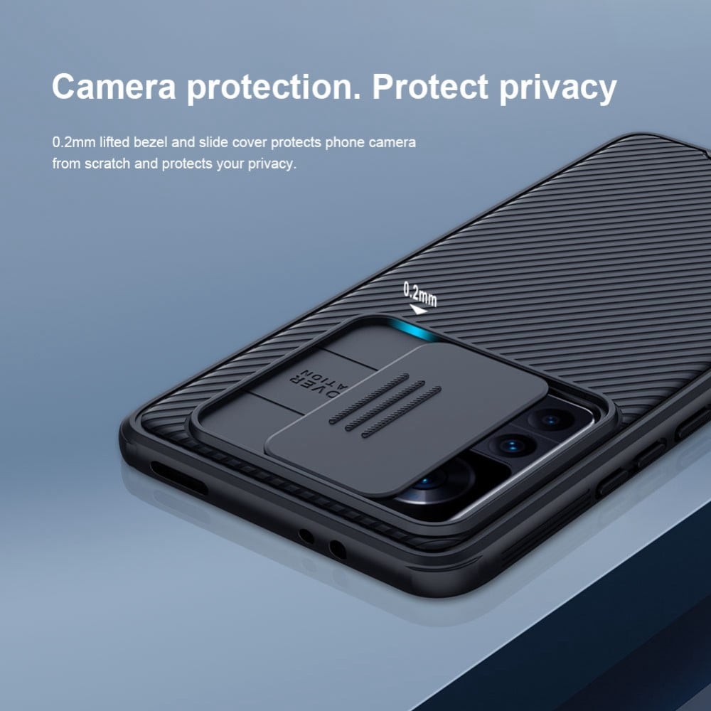 Xiaomi 12T Skal med kameraskydd - CamShield, Svart