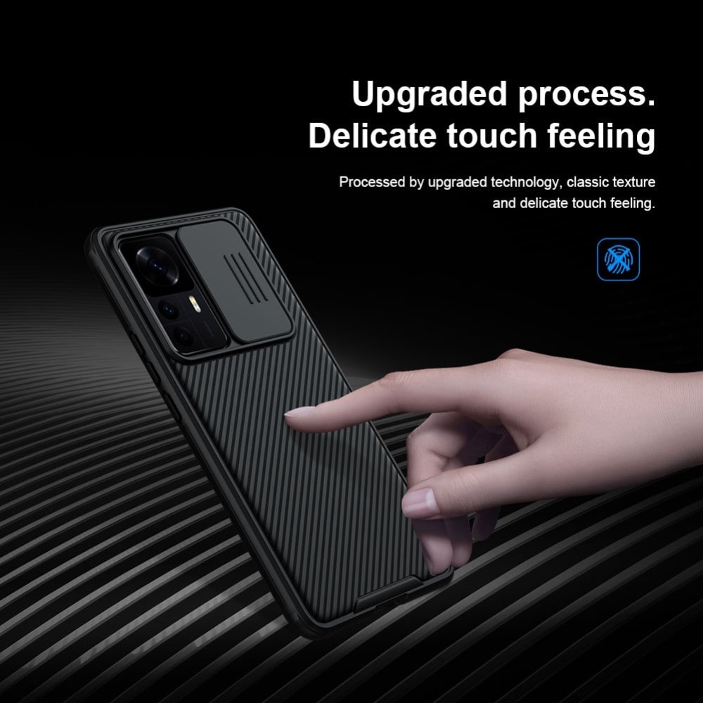 Xiaomi 12T Skal med kameraskydd - CamShield, Svart
