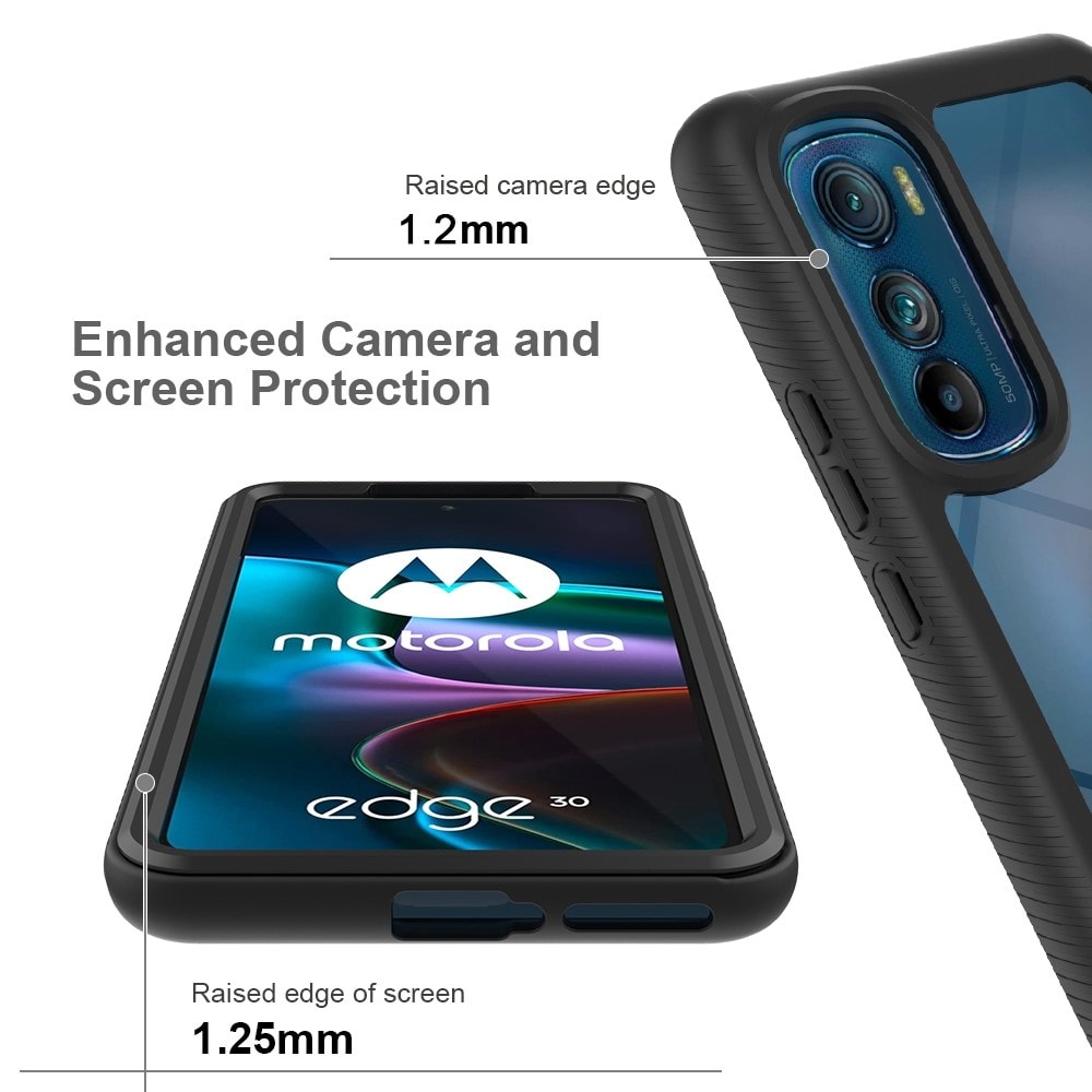 Motorola Edge 30 Mobilskal Full Protection, Svart