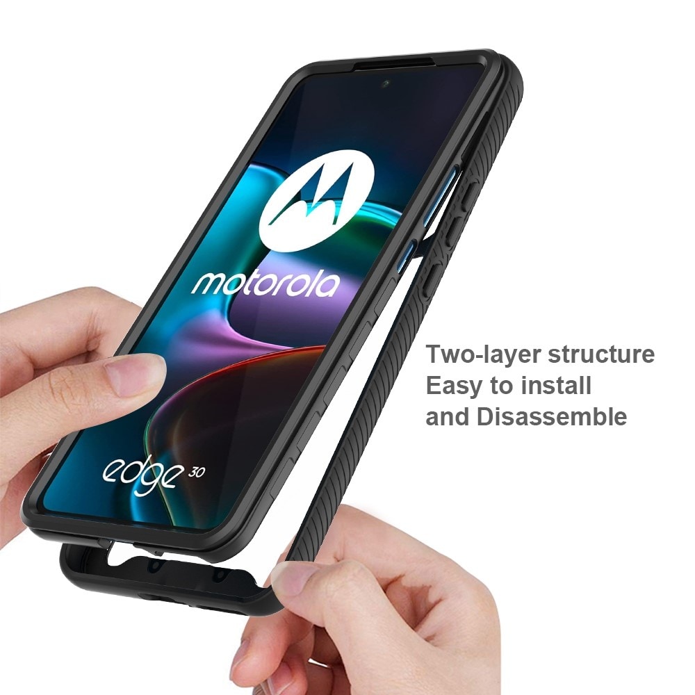 Motorola Edge 30 Mobilskal Full Protection, Svart
