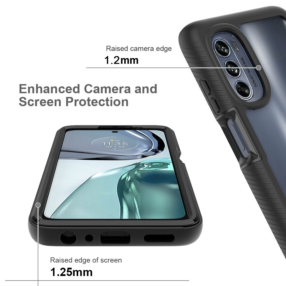 Motorola Moto G62 Mobilskal Full Protection, Svart