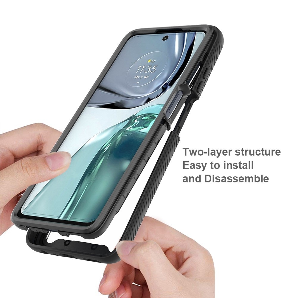 Motorola Moto G62 Mobilskal Full Protection, Svart