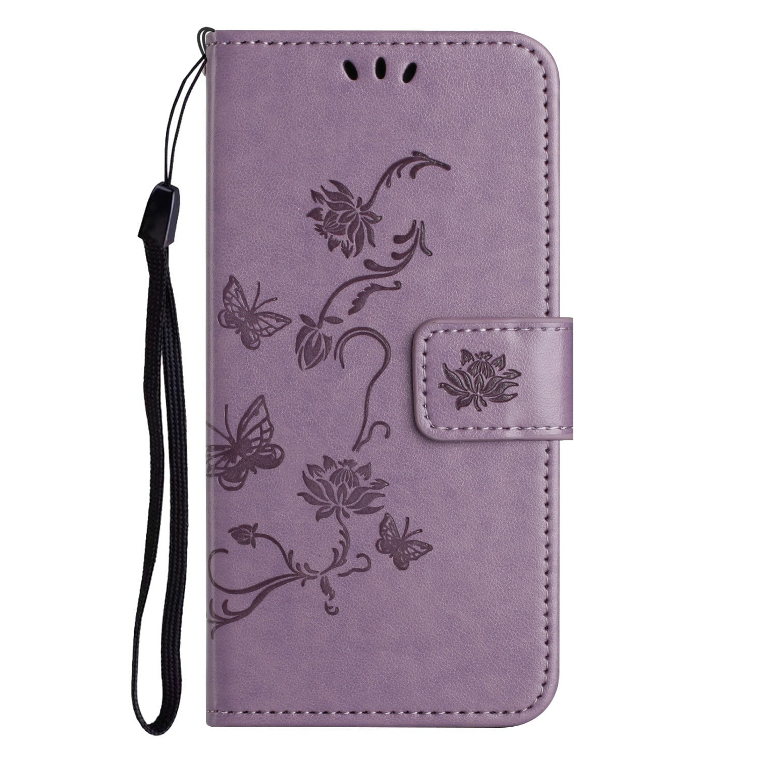 Samsung Galaxy A17 Mobilfodral med fjärilar, Lila