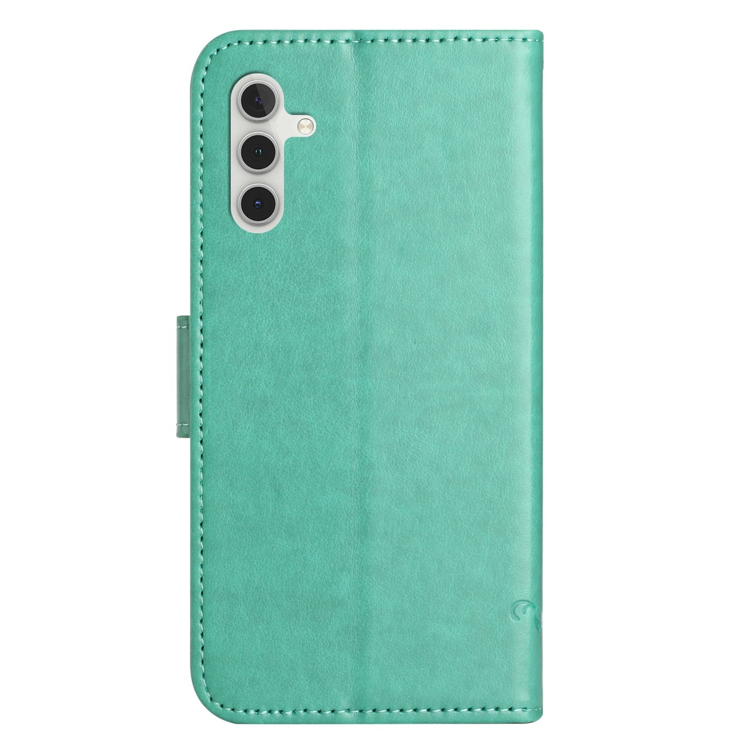 Samsung Galaxy A26 Mobilfodral med fjärilar, Grön