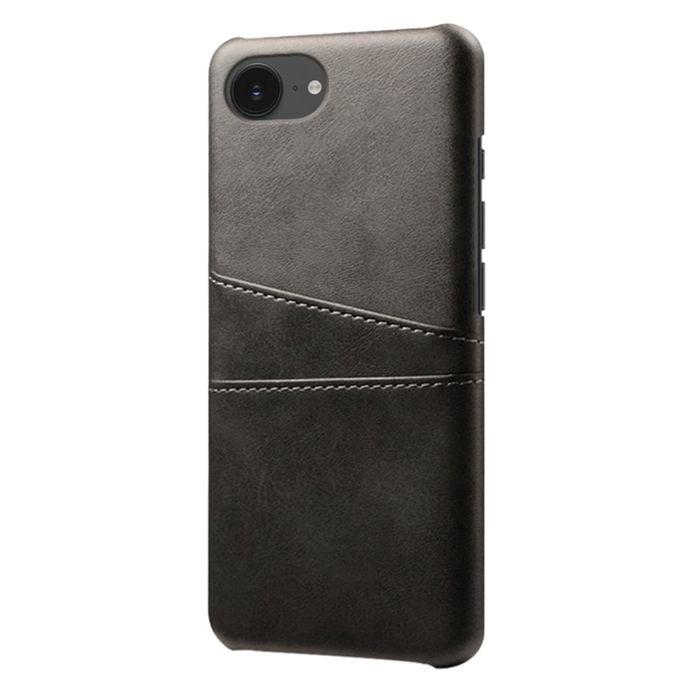 iPhone 16e Snyggt skal med 2 kortfack, Svart