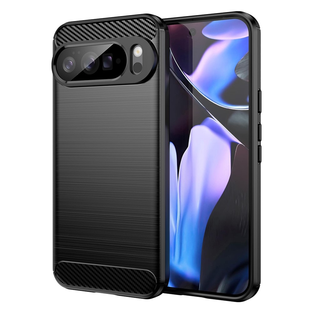 Google Pixel 10 Pro XL TPU-skal Brushed, Svart