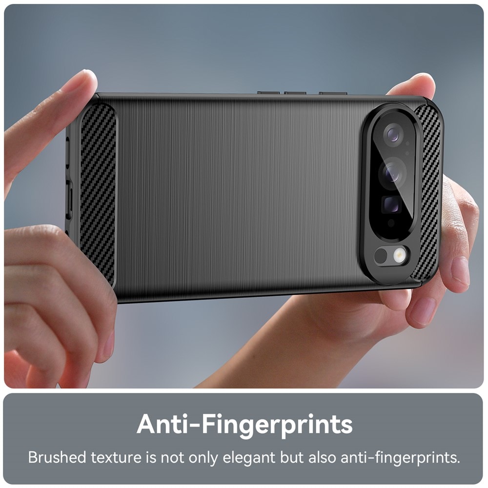 Google Pixel 10 Pro XL TPU-skal Brushed, Svart