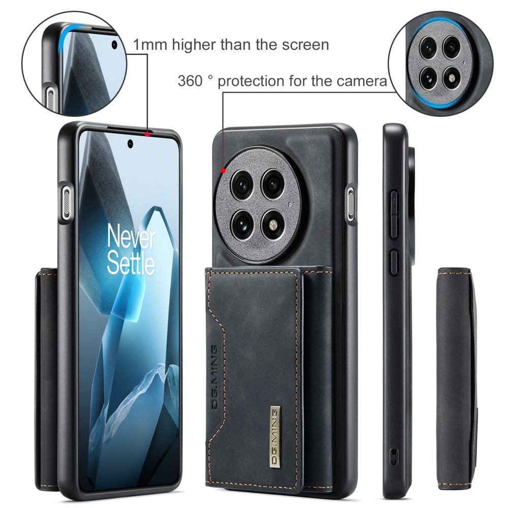  OnePlus 13 Skal med avtagbar plånbok, Svart
