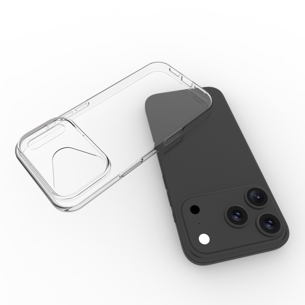 iPhone 17 Pro Max Tunt TPU-skal, Genomskinlig