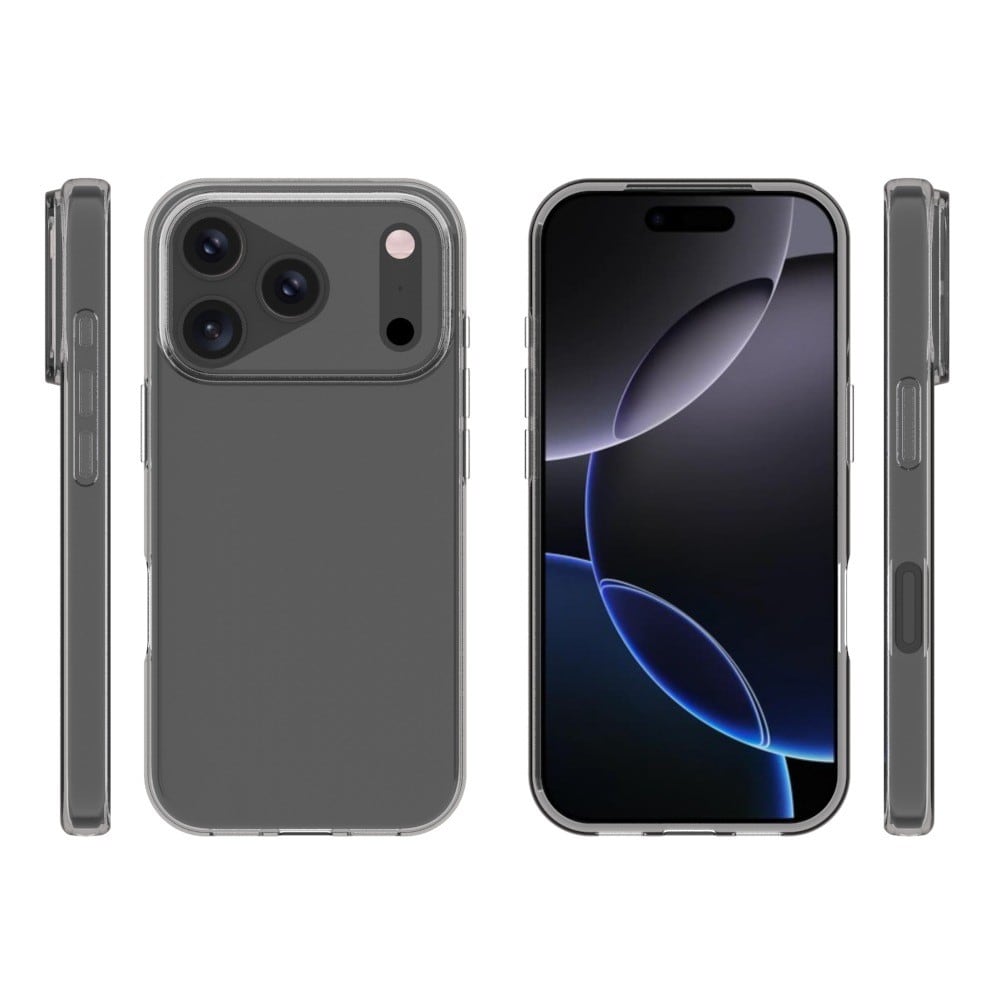 iPhone 17 Pro Tunt TPU-skal, Genomskinlig