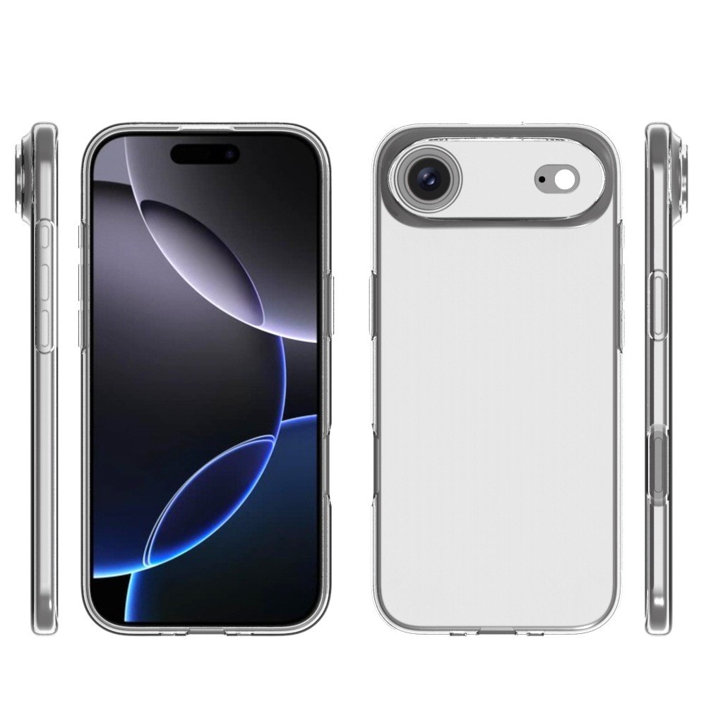 iPhone 17 Air Tunt TPU-skal, Genomskinlig