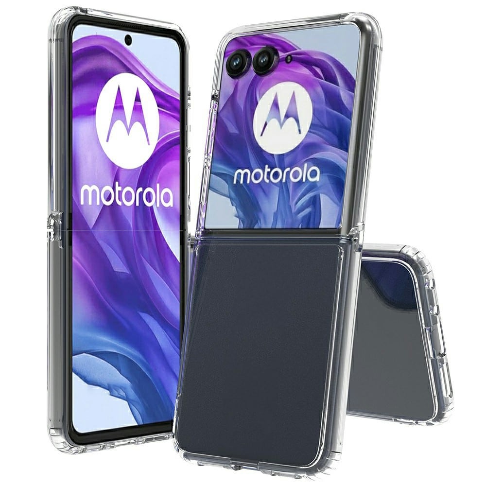 Motorola Razr 60 Ultra Crystal Hybrid-skal, Genomskinlig