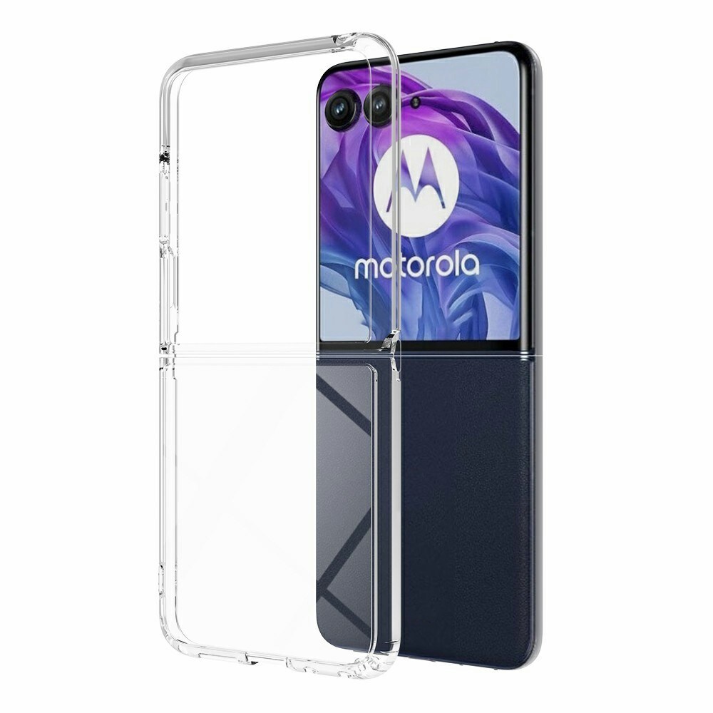 Motorola Razr 60 Ultra Crystal Hybrid-skal, Genomskinlig