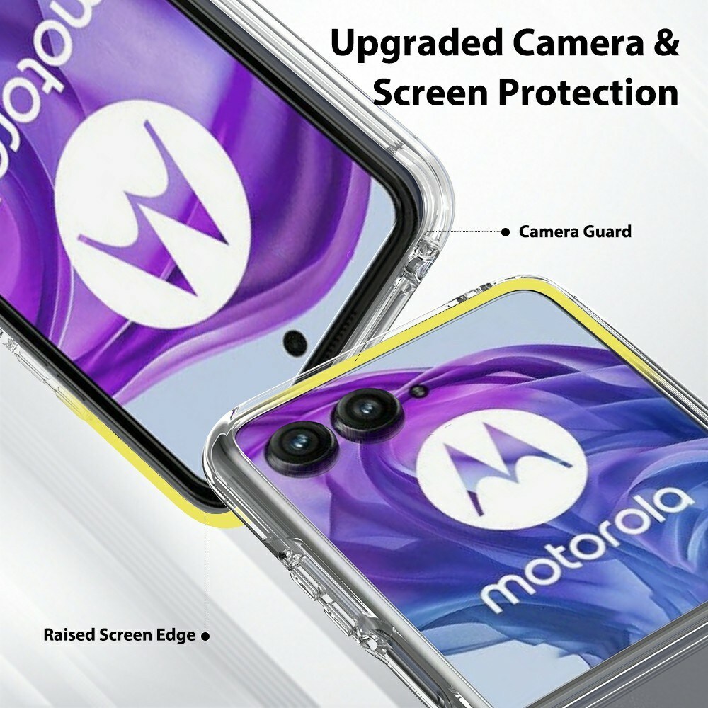 Motorola Razr 60 Ultra Crystal Hybrid-skal, Genomskinlig