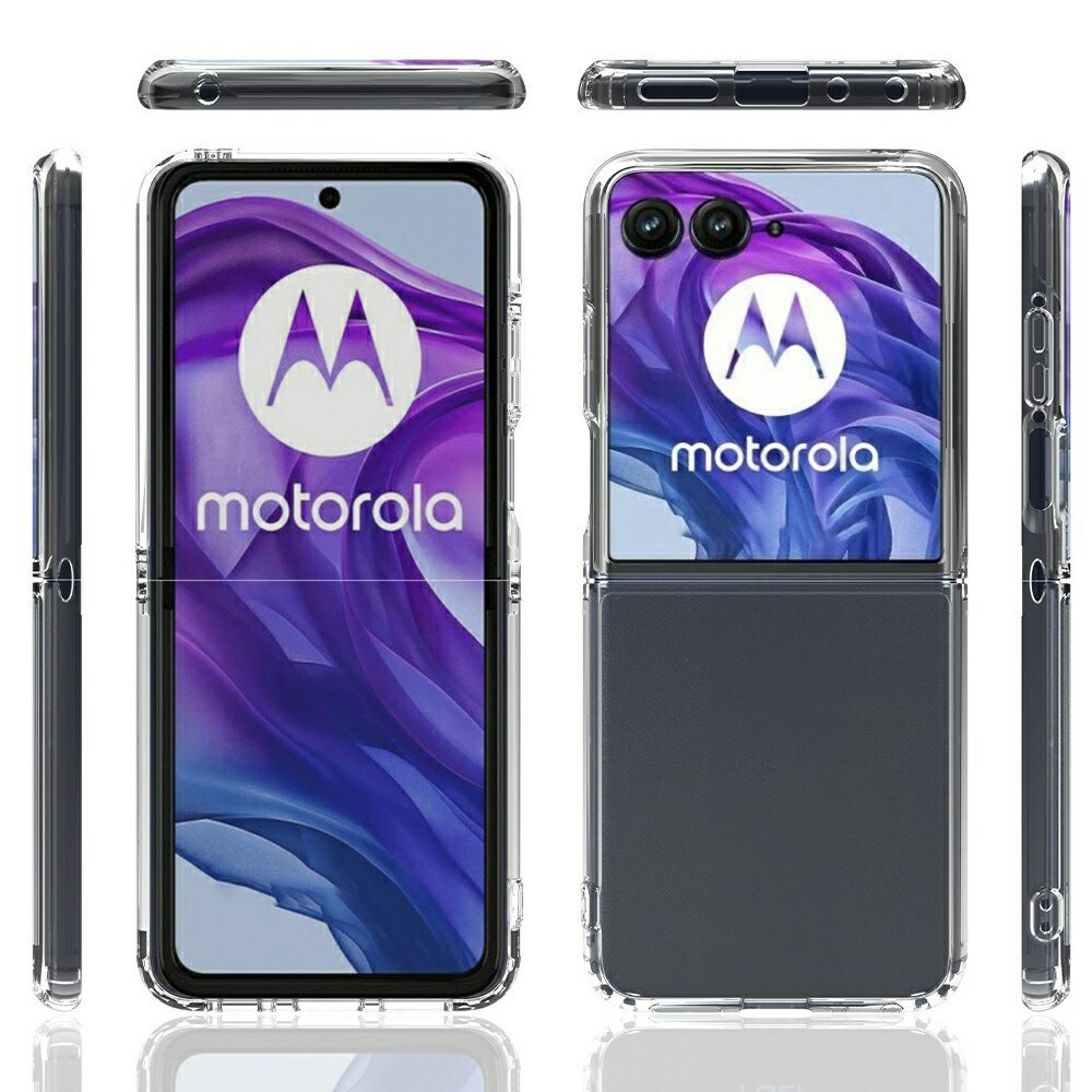 Motorola Razr 60 Ultra Crystal Hybrid-skal, Genomskinlig