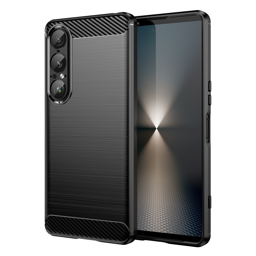 Sony Xperia 1 VII TPU-skal Brushed, Svart