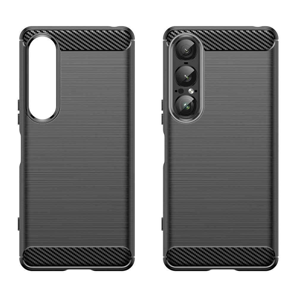 Sony Xperia 1 VII TPU-skal Brushed, Svart