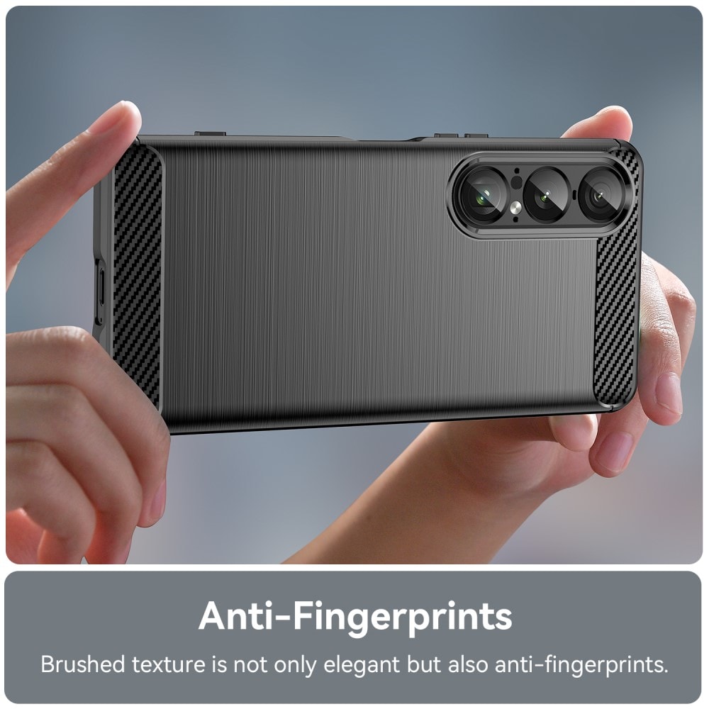 Sony Xperia 1 VII TPU-skal Brushed, Svart