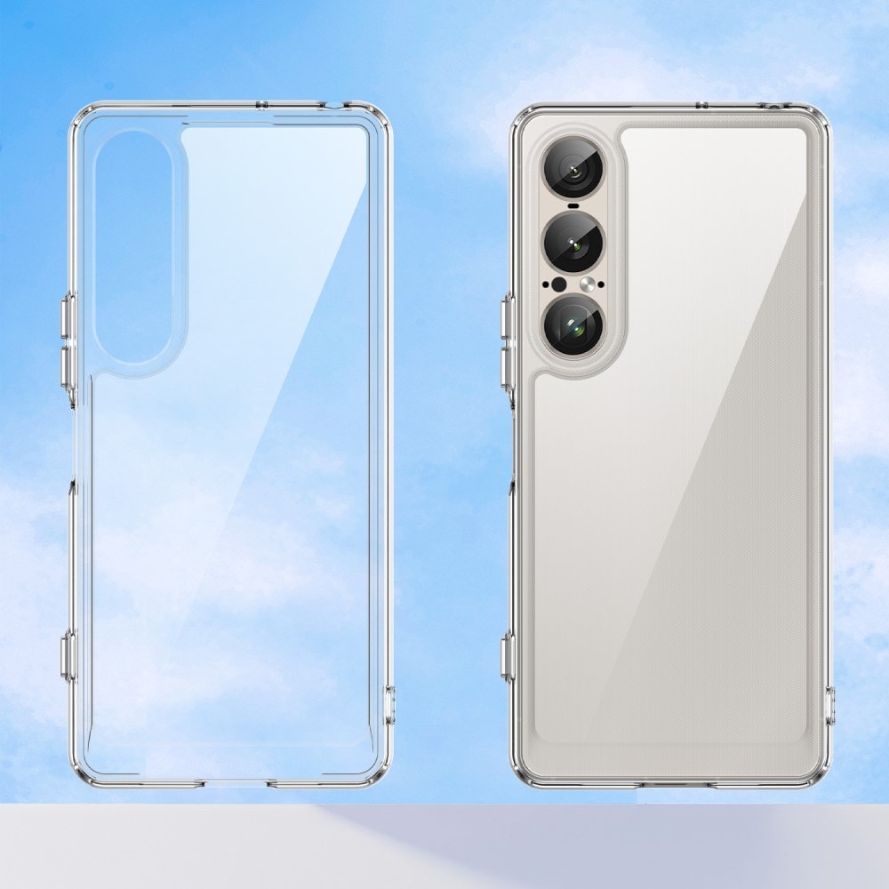 Sony Xperia 1 VII Crystal Hybrid-skal, transparent