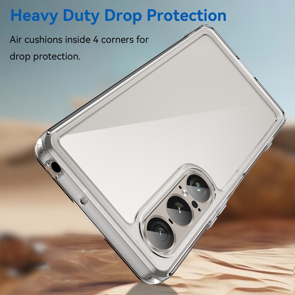 Sony Xperia 1 VII Crystal Hybrid-skal, transparent
