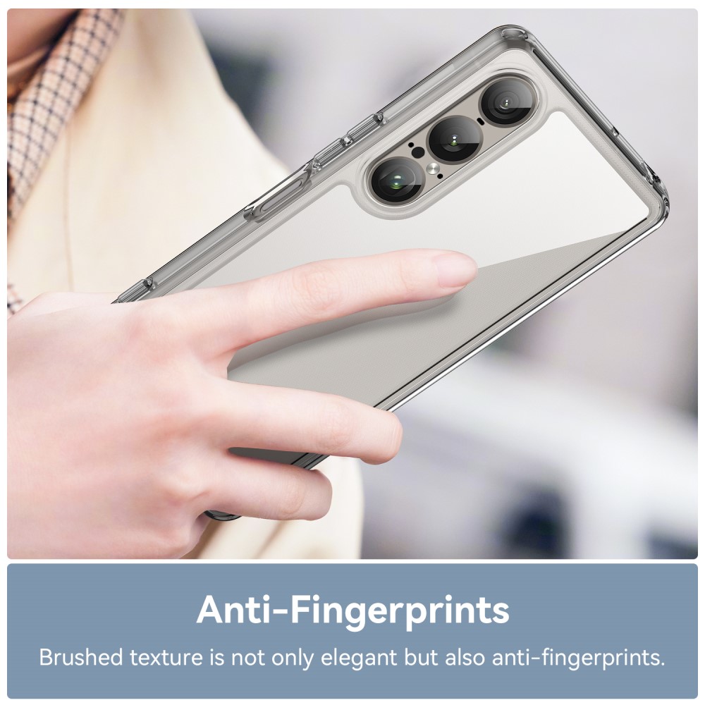 Sony Xperia 1 VII Crystal Hybrid-skal, transparent