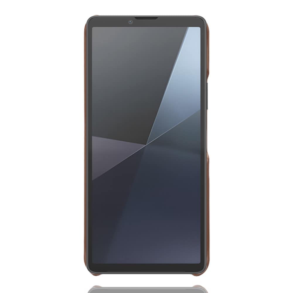 Sony Xperia 10 VII Snyggt skal med 2 kortfack, Brun