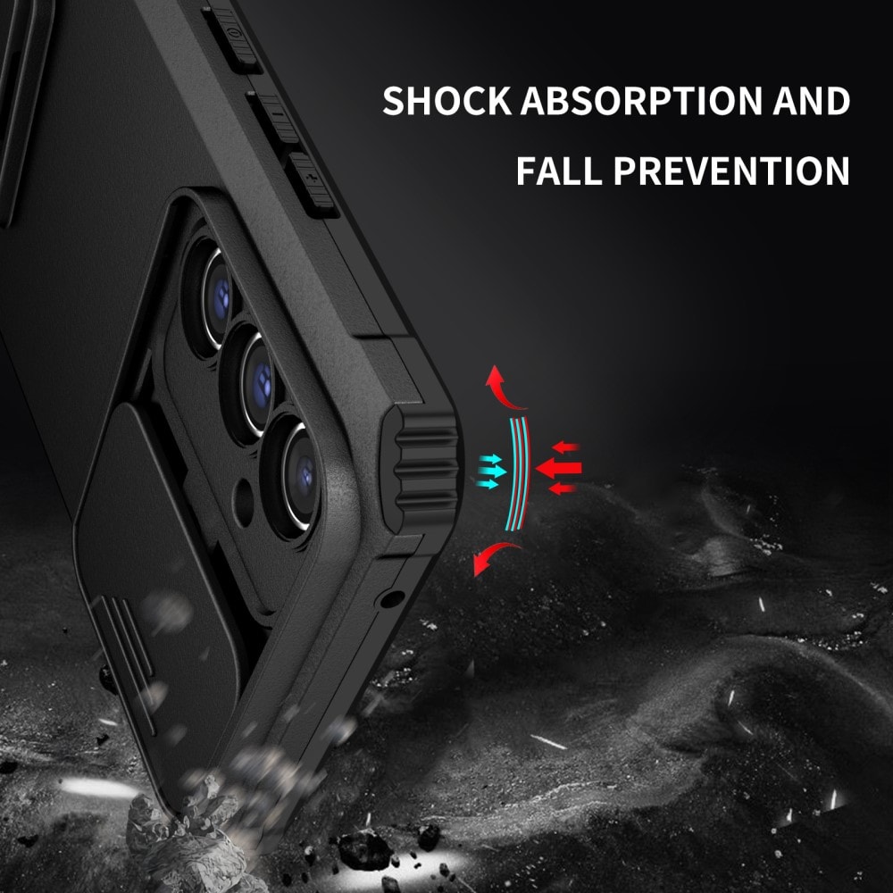 Samsung Galaxy A56 Skal med Kickstand & Kameraskydd, Svart