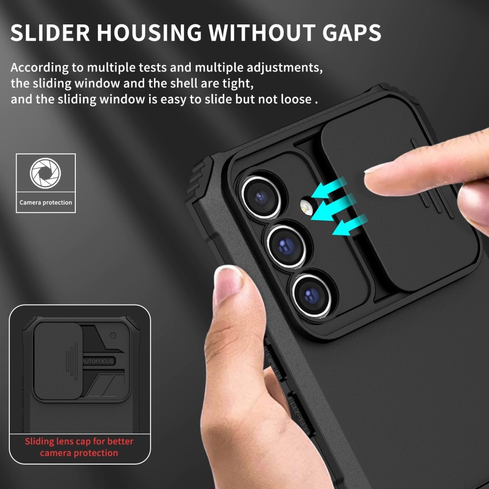 Samsung Galaxy A56 Skal med Kickstand & Kameraskydd, Svart