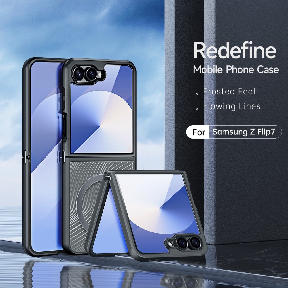 Samsung Galaxy Z Flip 7 Aimo Hybrid-skal, svart