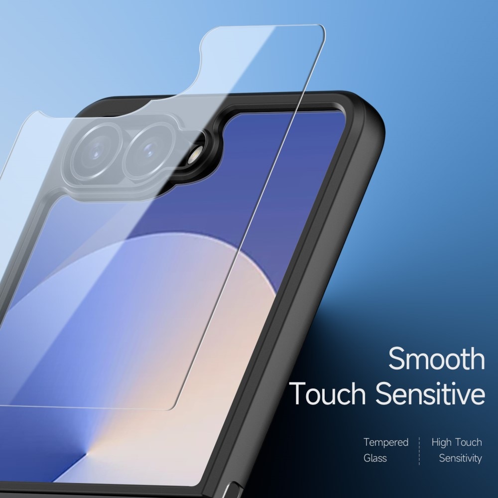 Samsung Galaxy Z Flip 7 Aimo Hybrid-skal, svart
