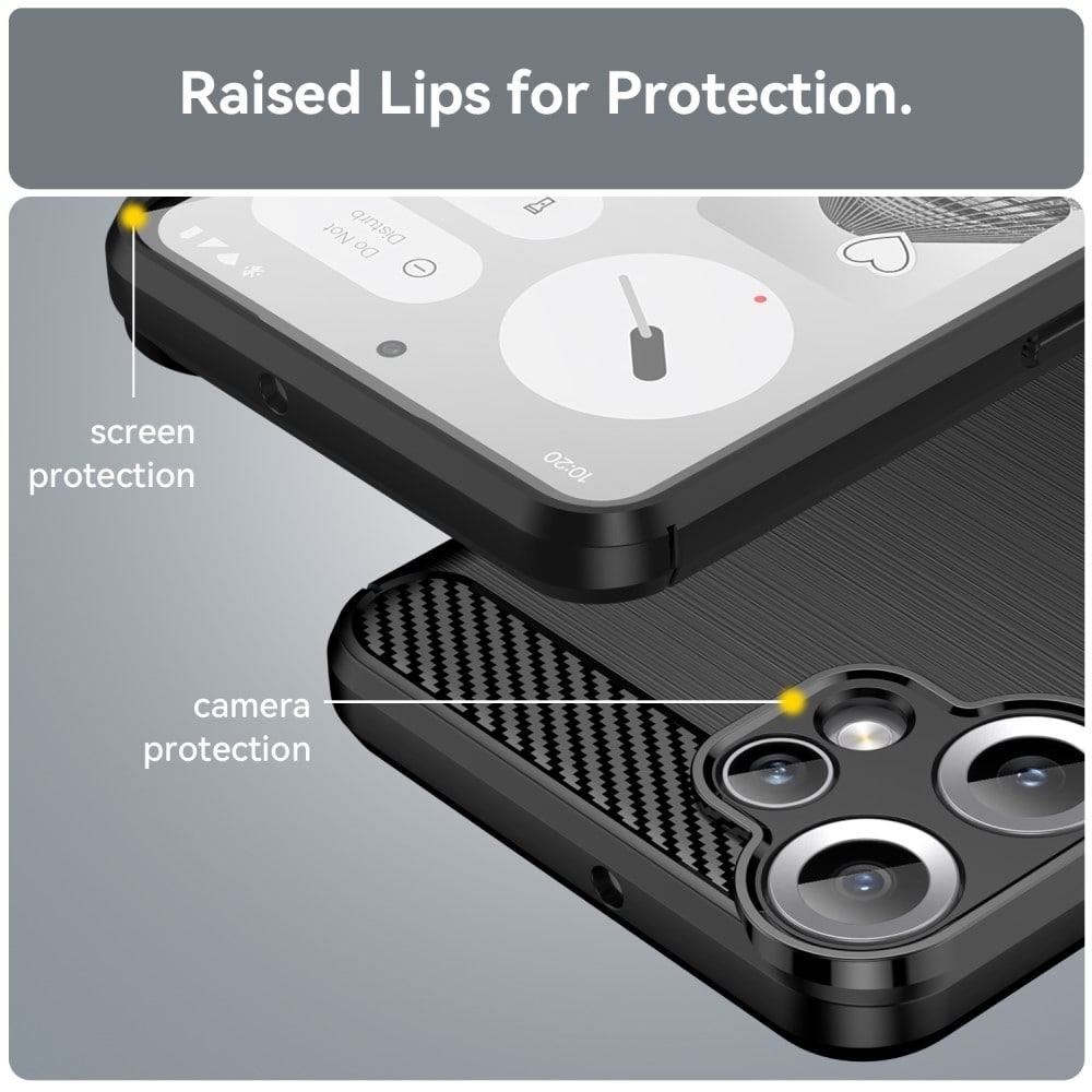 Nothing CMF Phone 2 Pro TPU-skal Brushed, Svart