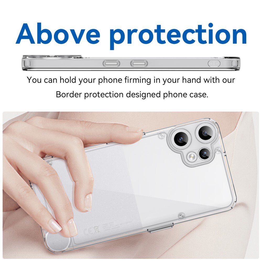 Nothing CMF Phone 2 Pro Crystal Hybrid-skal, Genomskinlig