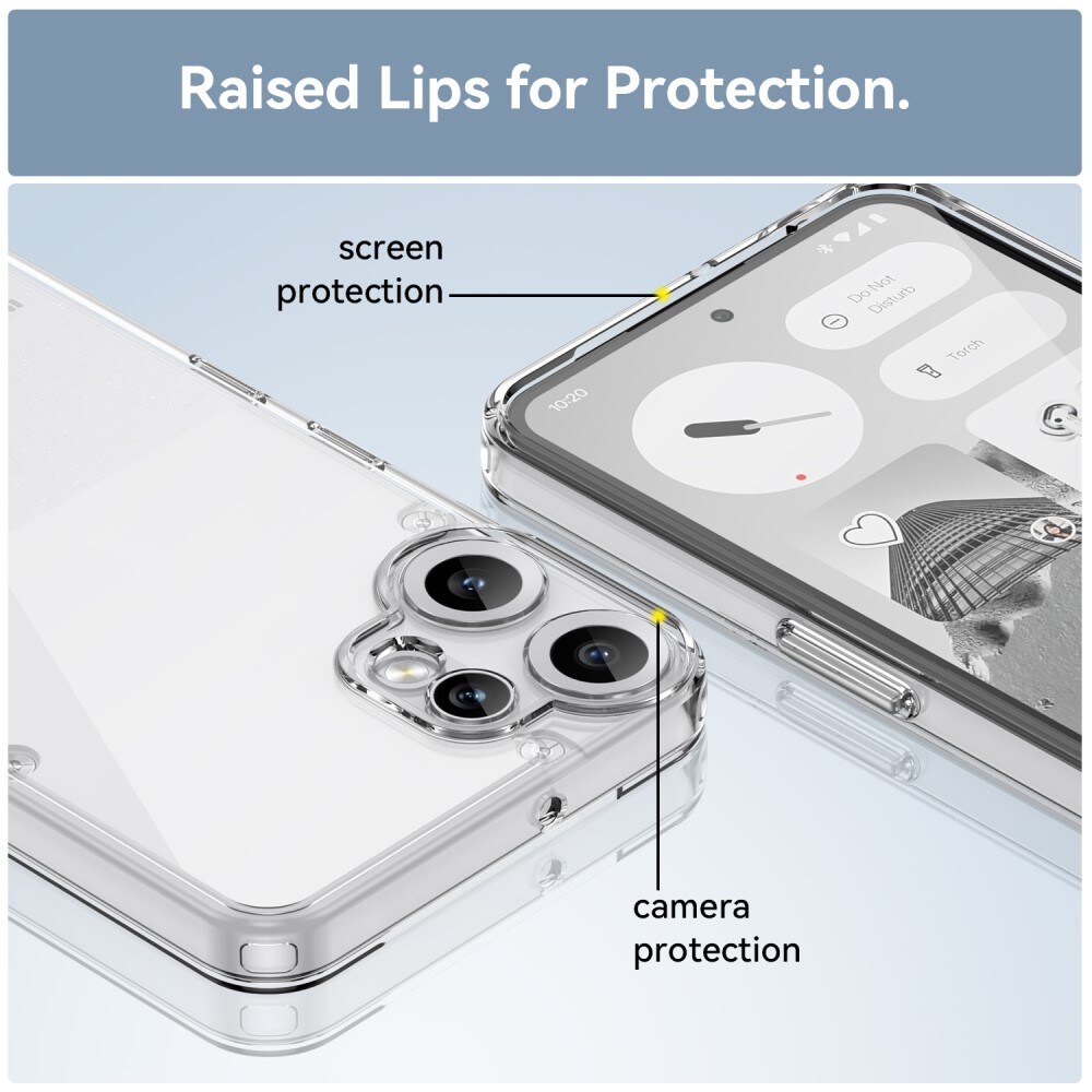Nothing CMF Phone 2 Pro Crystal Hybrid-skal, Genomskinlig
