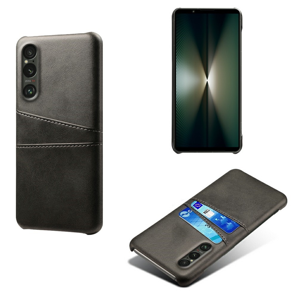 Sony Xperia 1 VII Snyggt skal med 2 kortfack, Svart