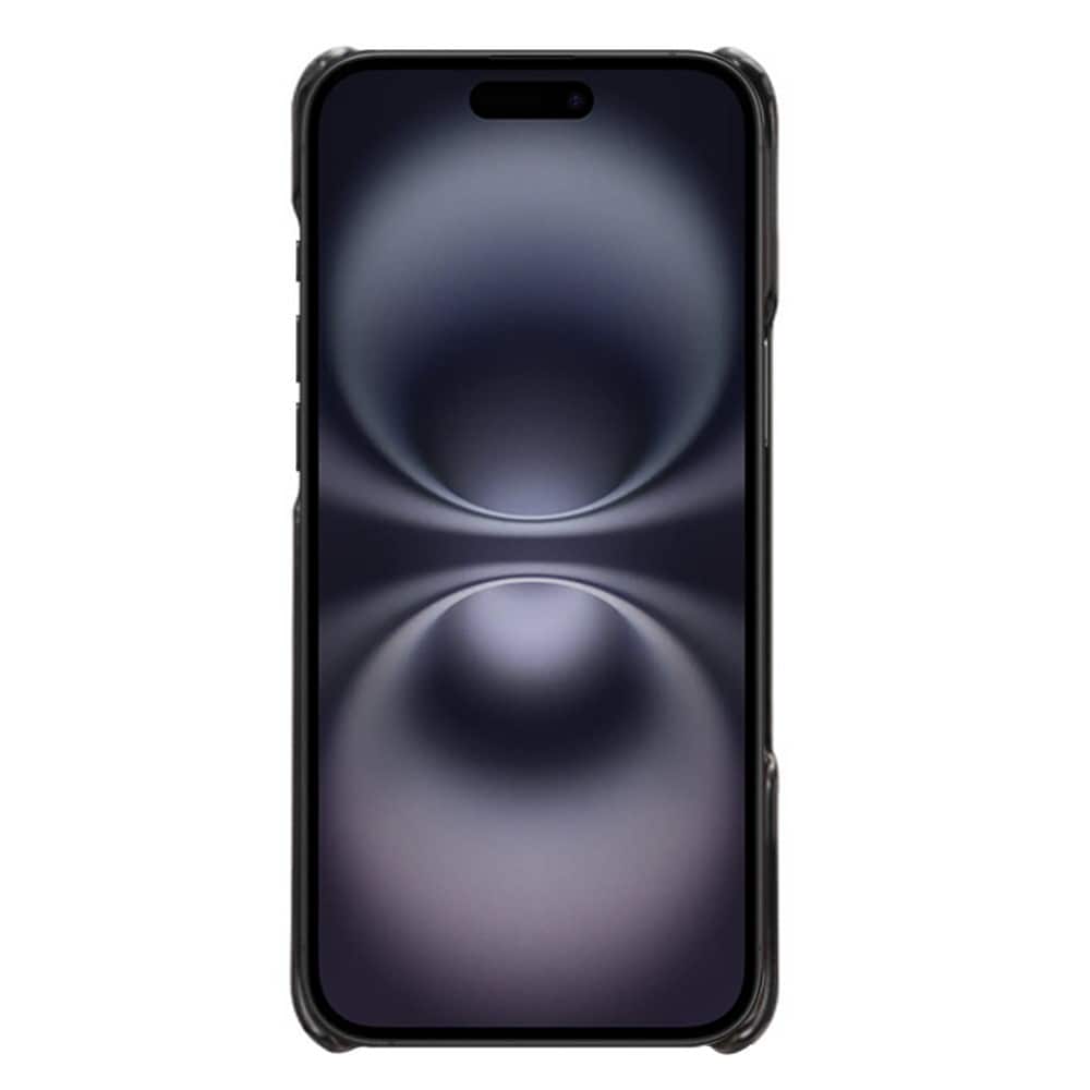 iPhone 17 Snyggt skal med 2 kortfack, Svart