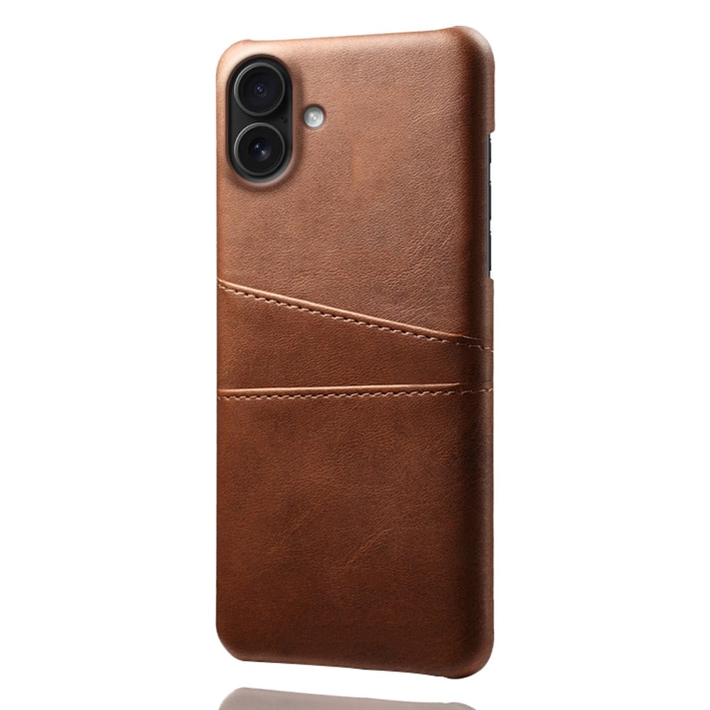 iPhone 17 Snyggt skal med 2 kortfack, Brun