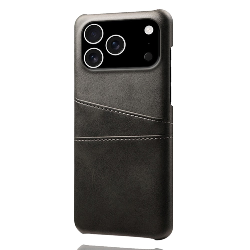 iPhone 17 Pro Snyggt skal med 2 kortfack, Svart