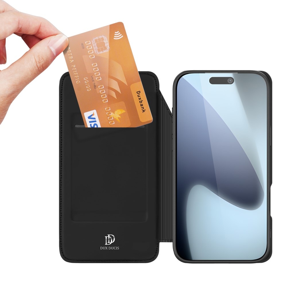 iPhone 17 Pro Max Slimmat mobilfodral, Svart