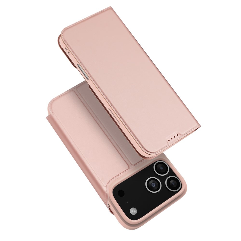 iPhone 17 Pro Slimmat mobilfodral, Roséguld